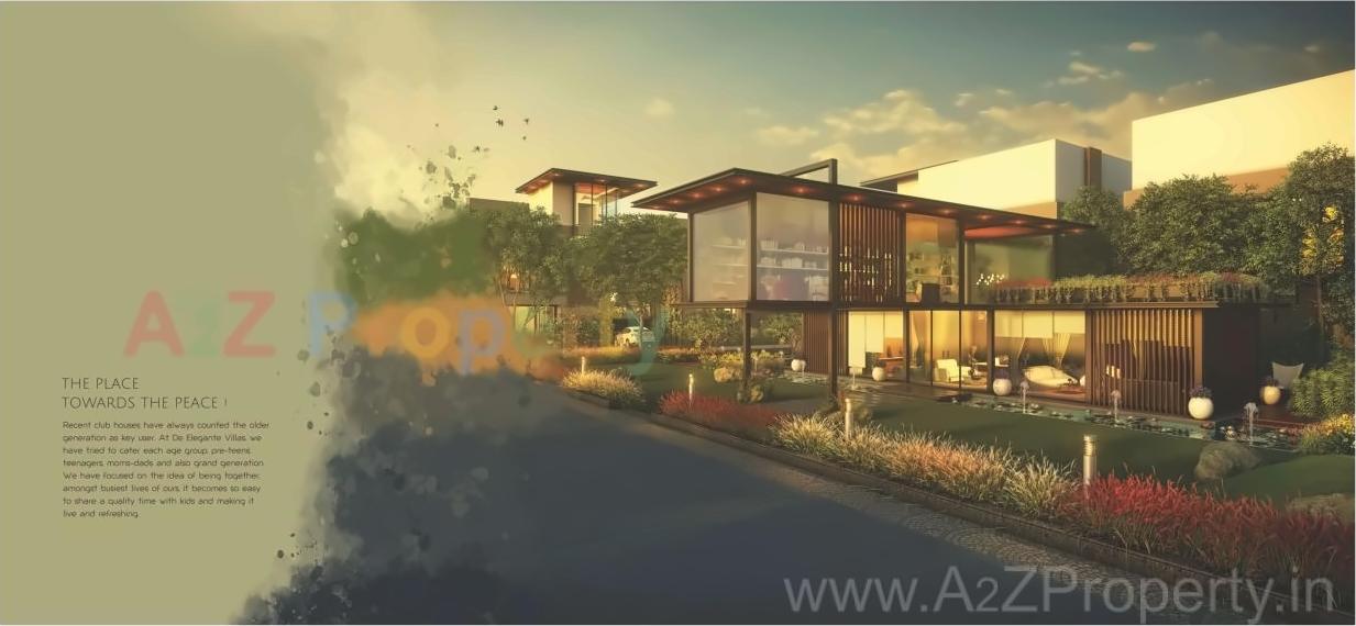 3D Elevation of real estate project De Elegante Villa located at Khanpur, Vadodara, Gujarat
