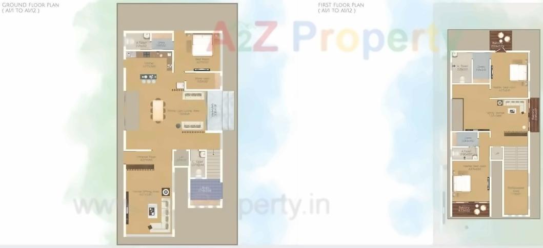 Layout of real estate project De Elegante Villa located at Khanpur, Vadodara, Gujarat