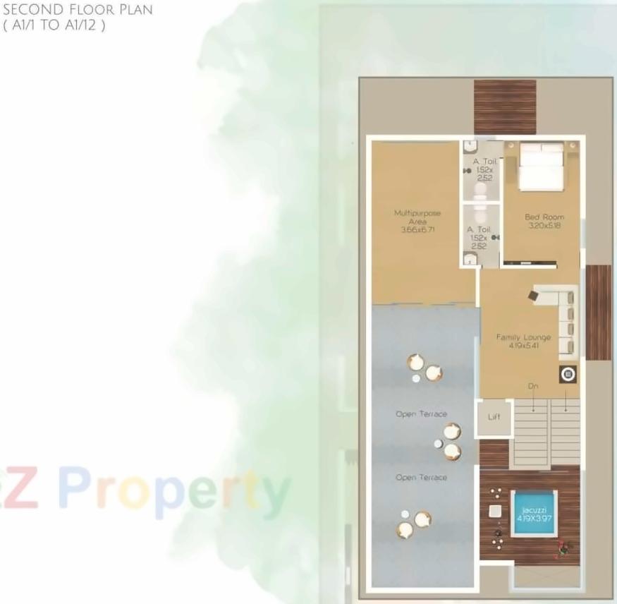 Layout of real estate project De Elegante Villa located at Khanpur, Vadodara, Gujarat