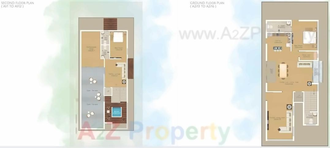 Layout of real estate project De Elegante Villa located at Khanpur, Vadodara, Gujarat