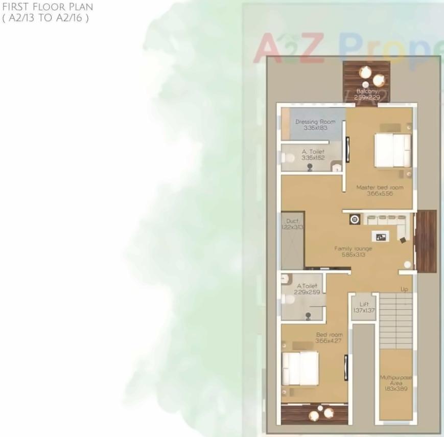 Layout of real estate project De Elegante Villa located at Khanpur, Vadodara, Gujarat