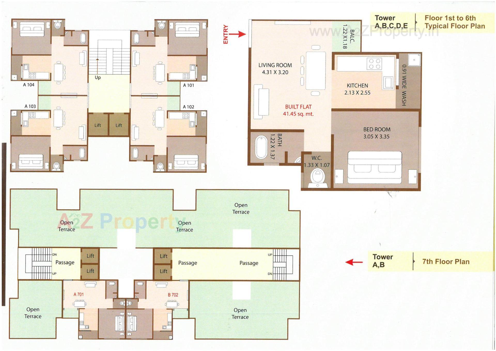 Layout of real estate project Deep Residency located at Sankarda, Vadodara, Gujarat