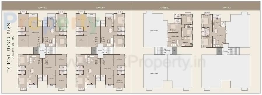 Layout of real estate project Dev Heights located at Harni, Vadodara, Gujarat
