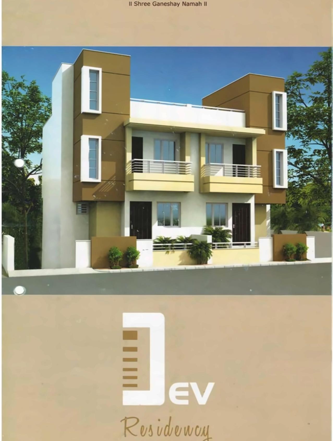 Layout of real estate project Dev Residency located at Undera, Vadodara, Gujarat