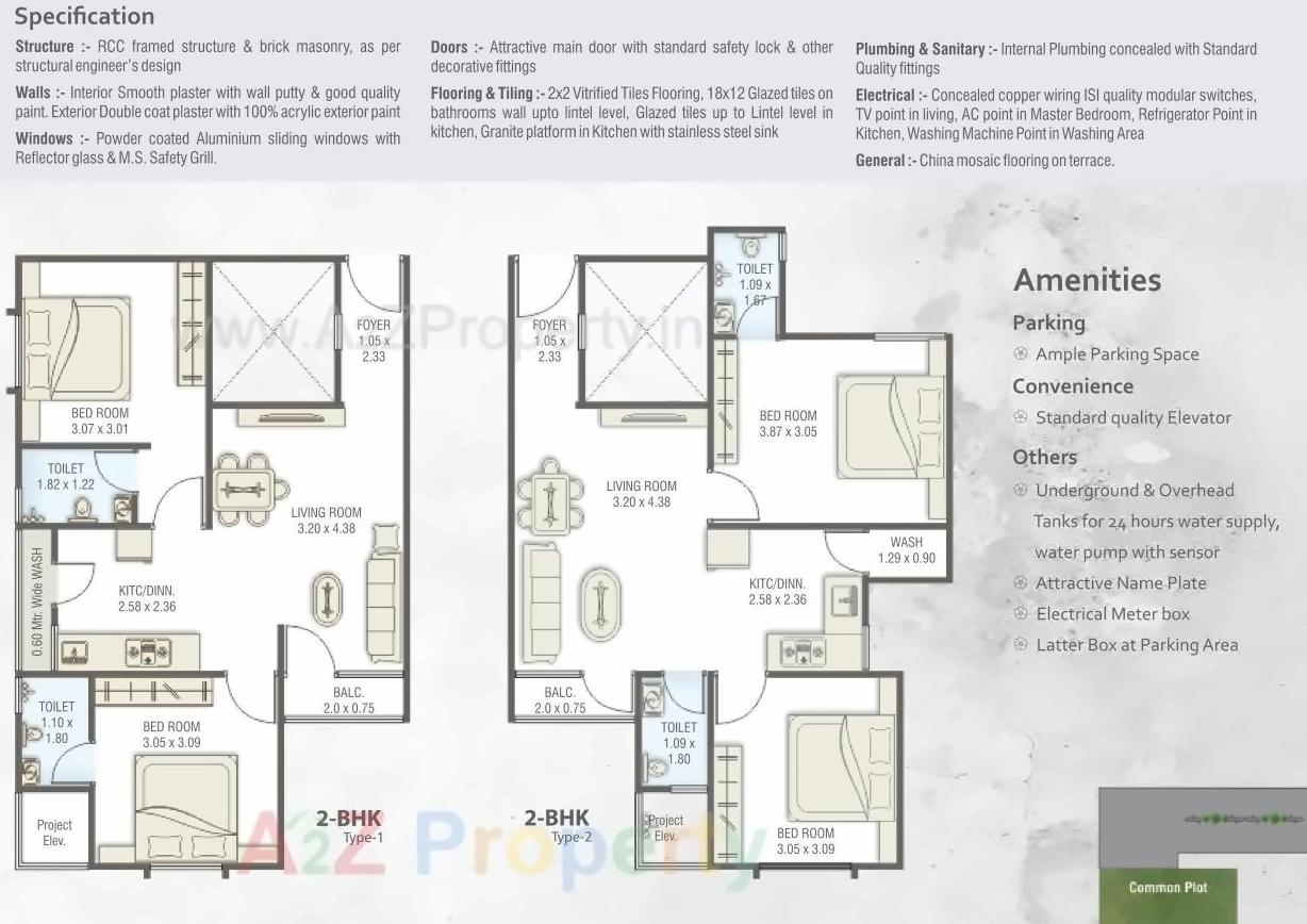 Layout of real estate project Dev Residency located at Kapurai, Vadodara, Gujarat