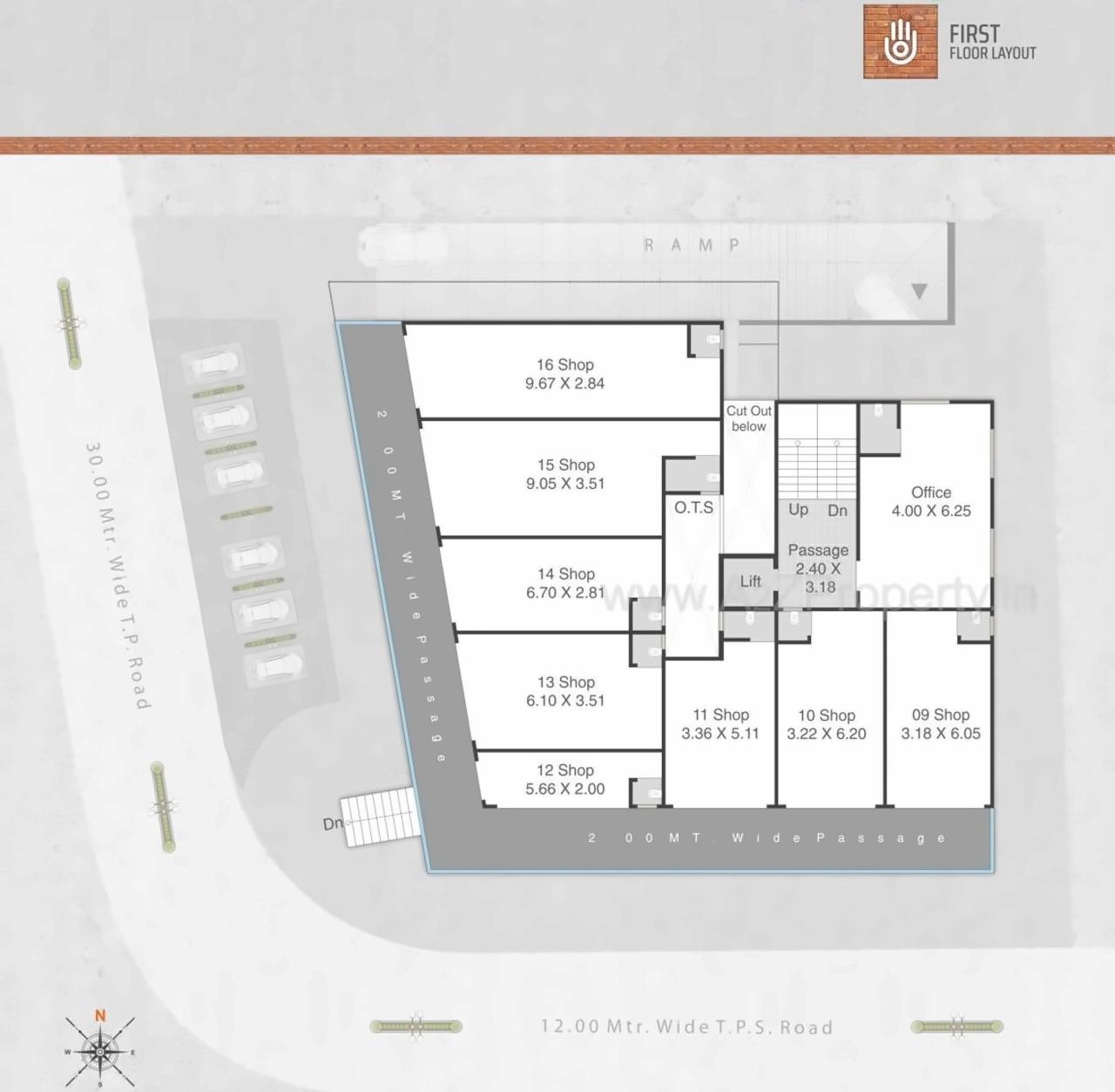 Layout of real estate project Devashish Square located at Harni, Vadodara, Gujarat