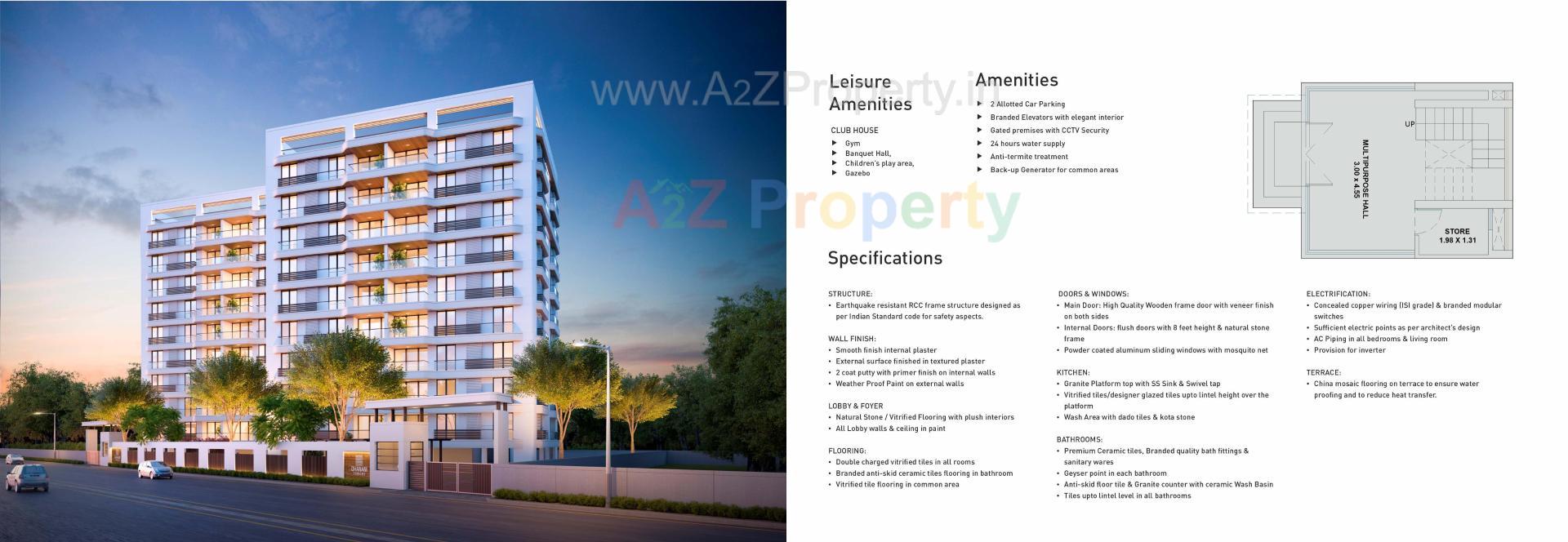  of real estate project Dhanani Towers located at Sevasi, Vadodara, Gujarat