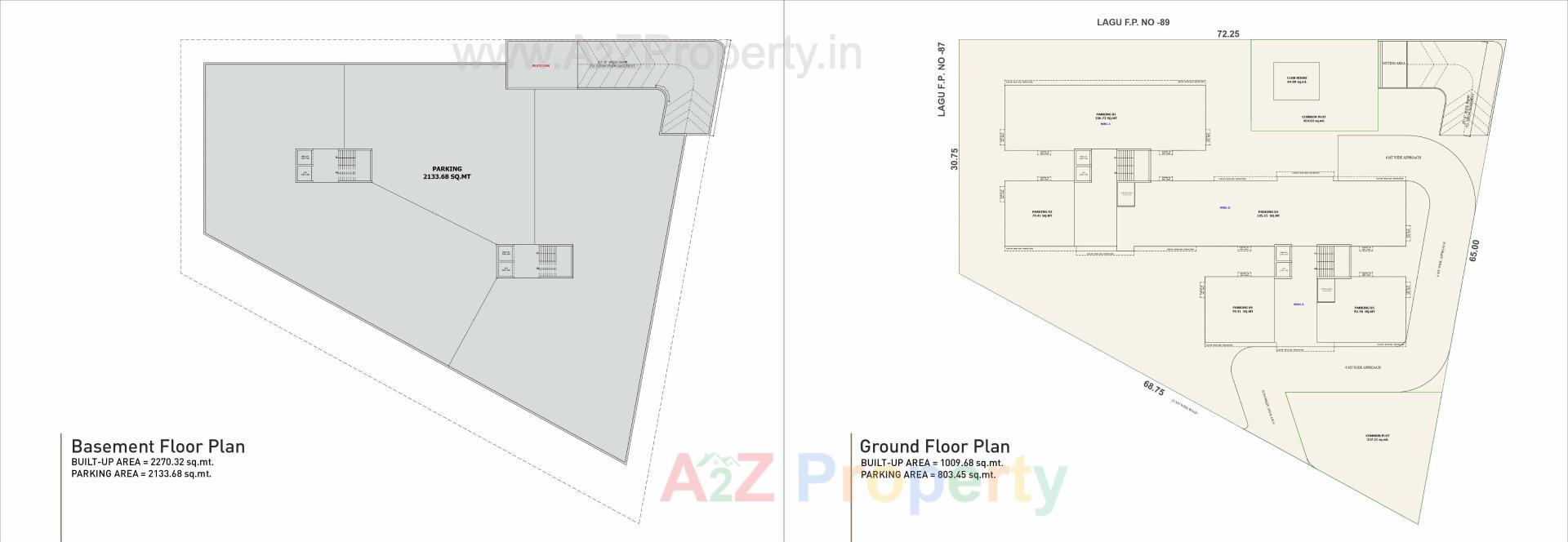 Layout of real estate project Dhanani Towers located at Sevasi, Vadodara, Gujarat