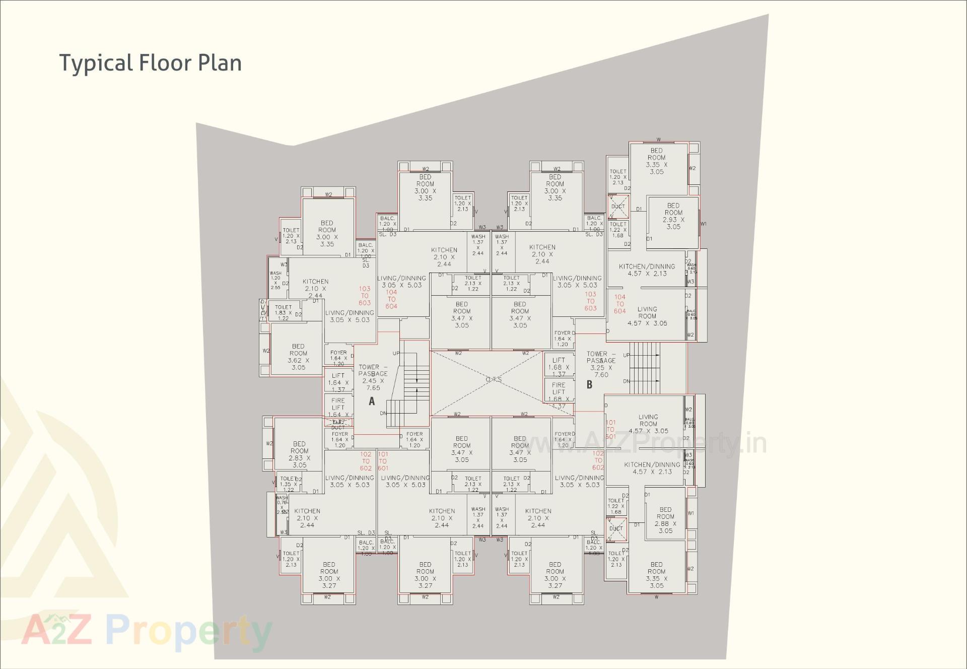 Layout of real estate project Dharm Shikhar Residency located at Bapod, Vadodara, Gujarat