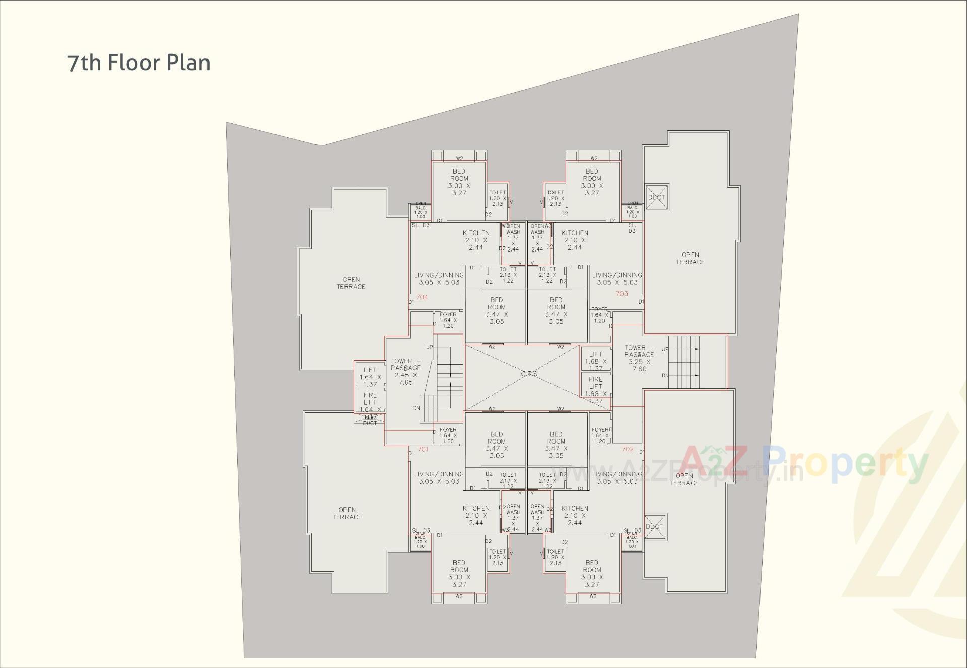 Layout of real estate project Dharm Shikhar Residency located at Bapod, Vadodara, Gujarat