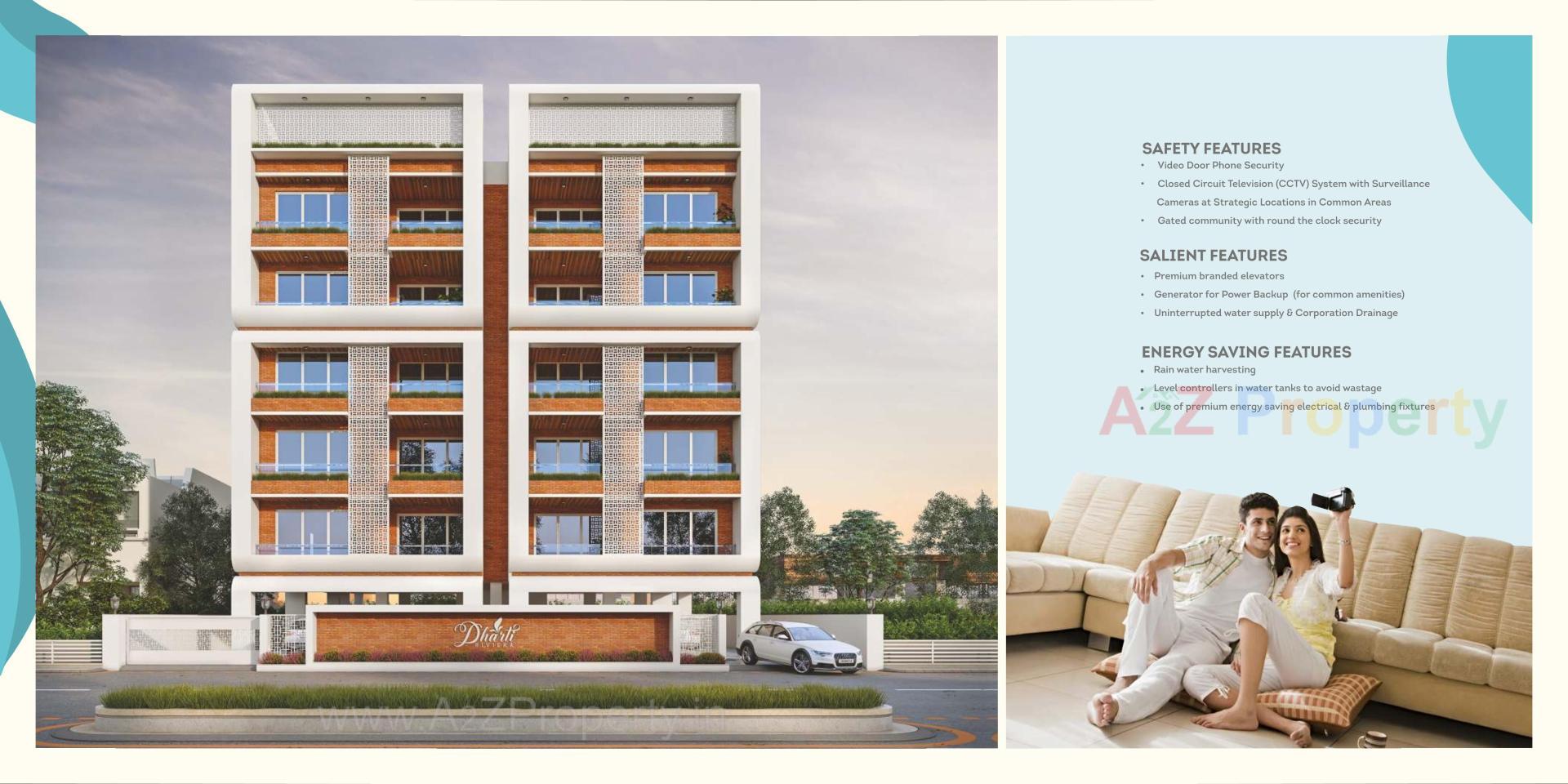 3D Elevation of real estate project Dhartii Riviera located at Akota, Vadodara, Gujarat