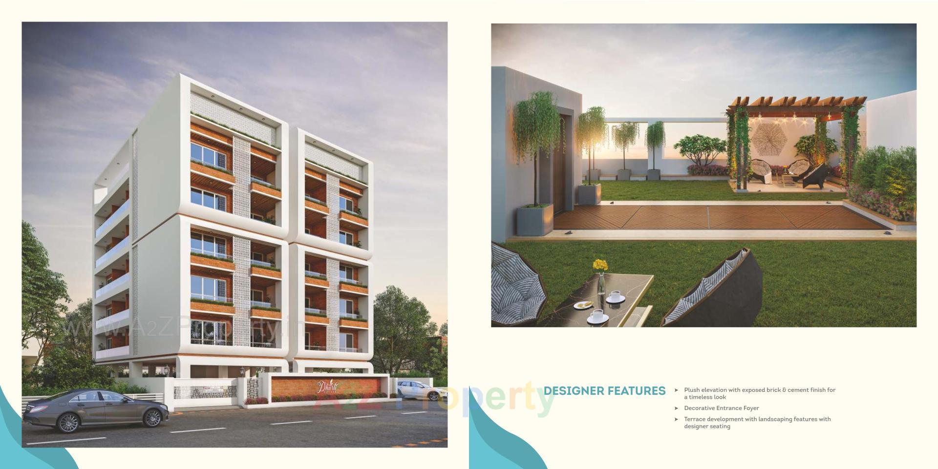 3D Elevation of real estate project Dhartii Riviera located at Akota, Vadodara, Gujarat