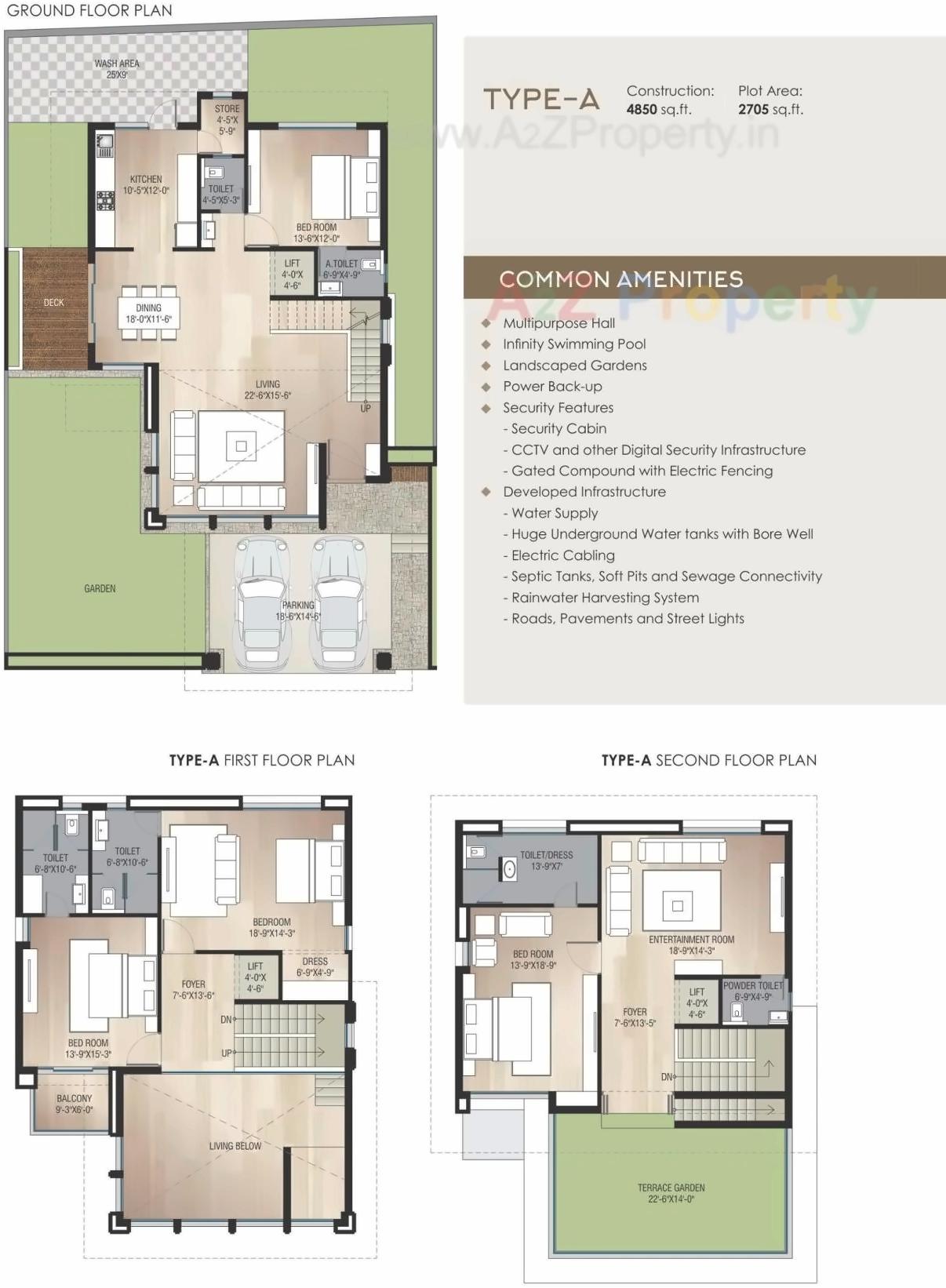 Layout of real estate project Diamond Bungalows located at Khanpur, Vadodara, Gujarat