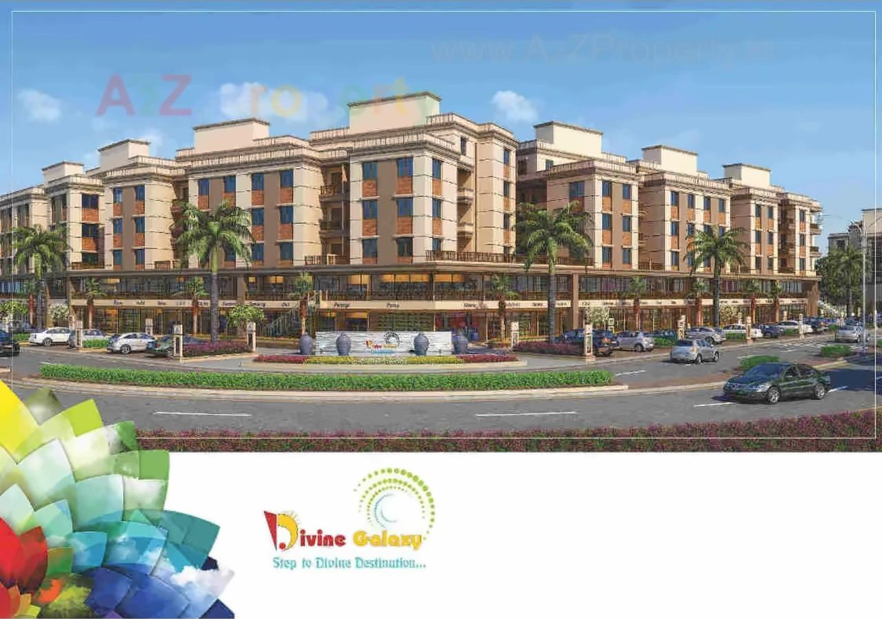 3D Elevation of real estate project Divine Galaxy located at Kalali, Vadodara, Gujarat
