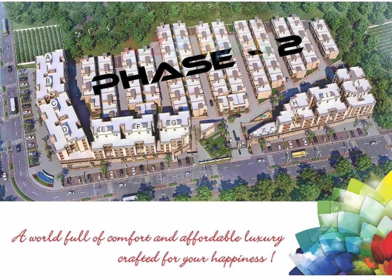 Layout of real estate project Divine Galaxy located at Kalali, Vadodara, Gujarat