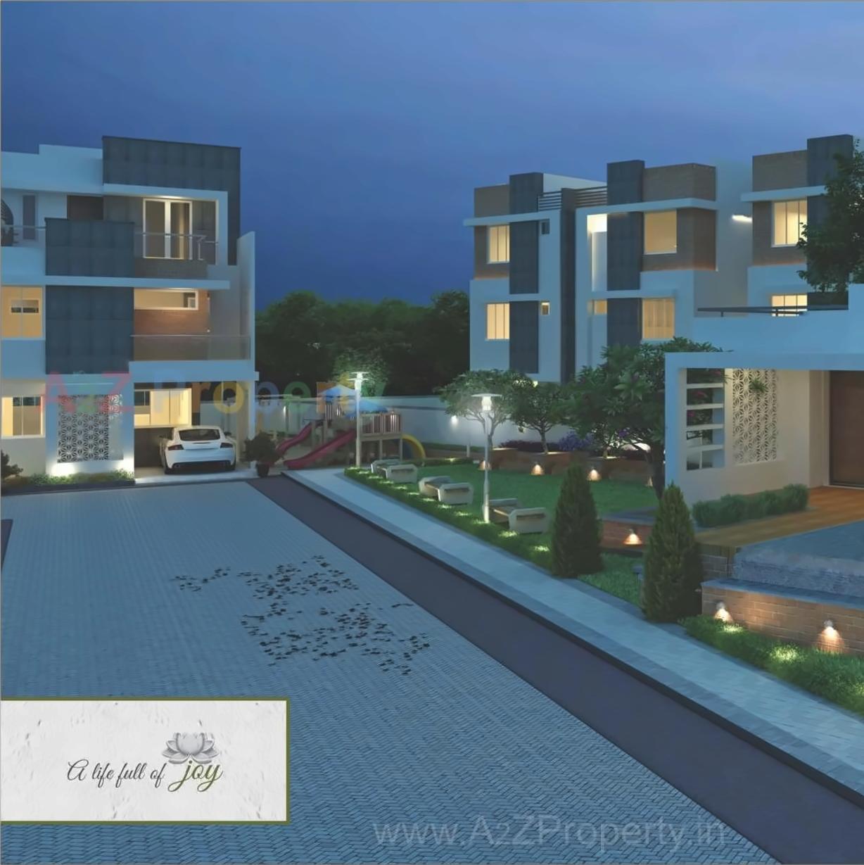 3D Elevation of real estate project Divine Green located at Harni, Vadodara, Gujarat
