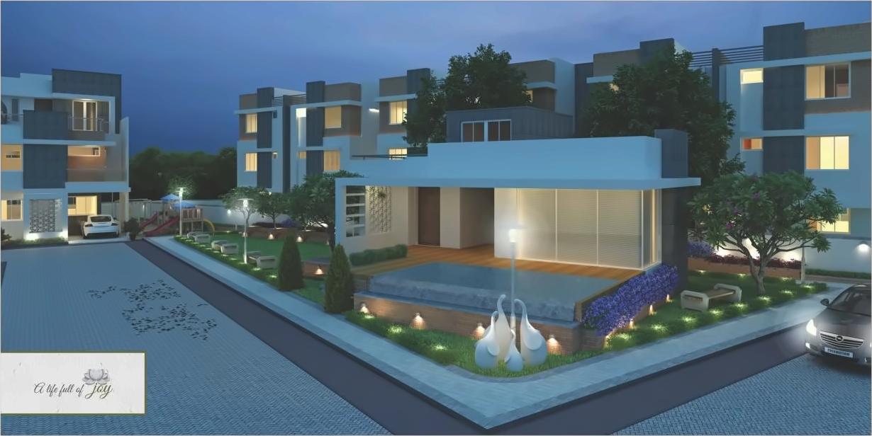 3D Elevation of real estate project Divine Green located at Harni, Vadodara, Gujarat