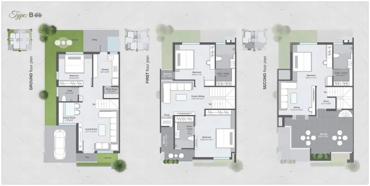 Layout of real estate project Divine Green located at Harni, Vadodara, Gujarat