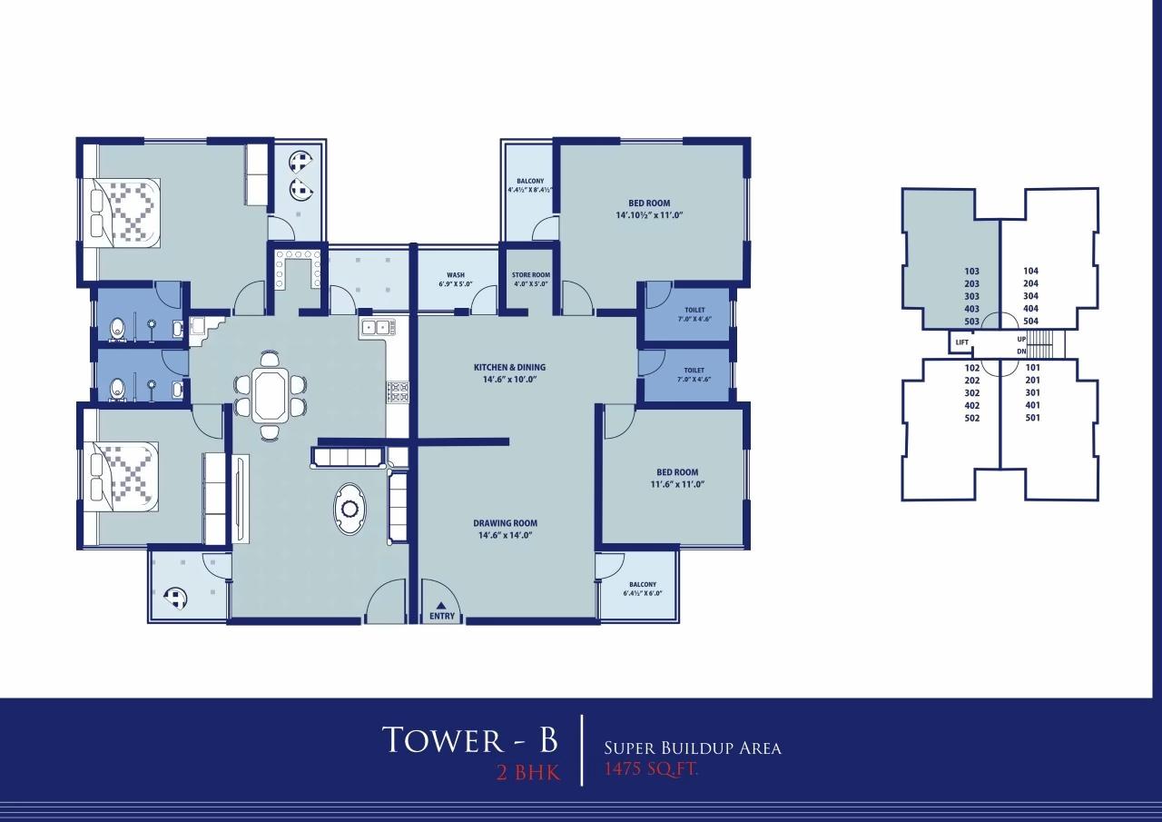 Layout of real estate project Divyam Flora Co Op Ho Society located at Nizampura, Vadodara, Gujarat