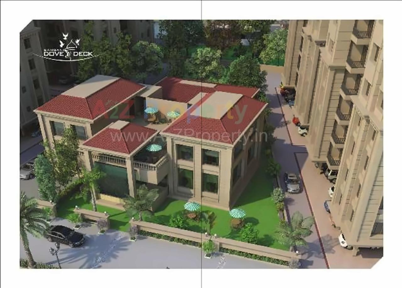 3D Elevation of real estate project Dovedeck located at Sayajipura, Vadodara, Gujarat