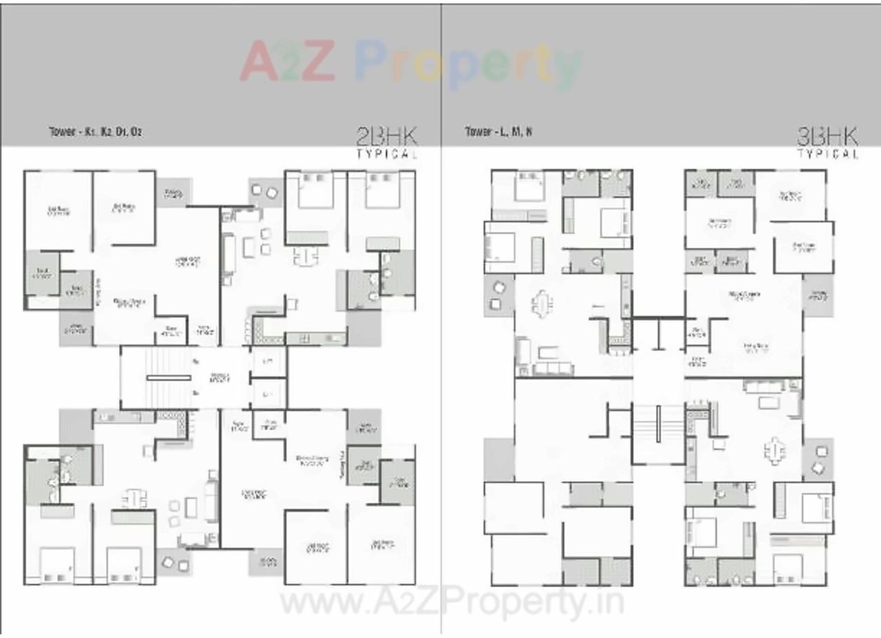 Layout of real estate project Dovedeck located at Sayajipura, Vadodara, Gujarat