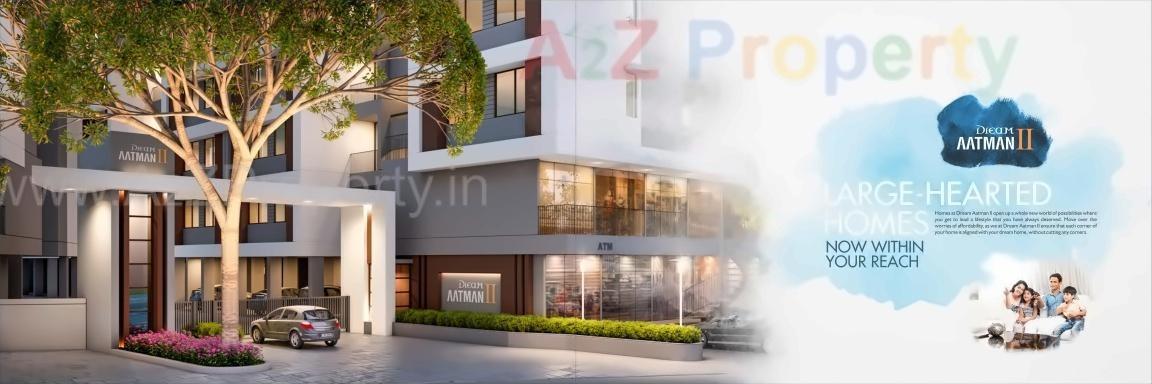 3D Elevation of real estate project Dream Aatman Ii located at Vadasar, Vadodara, Gujarat