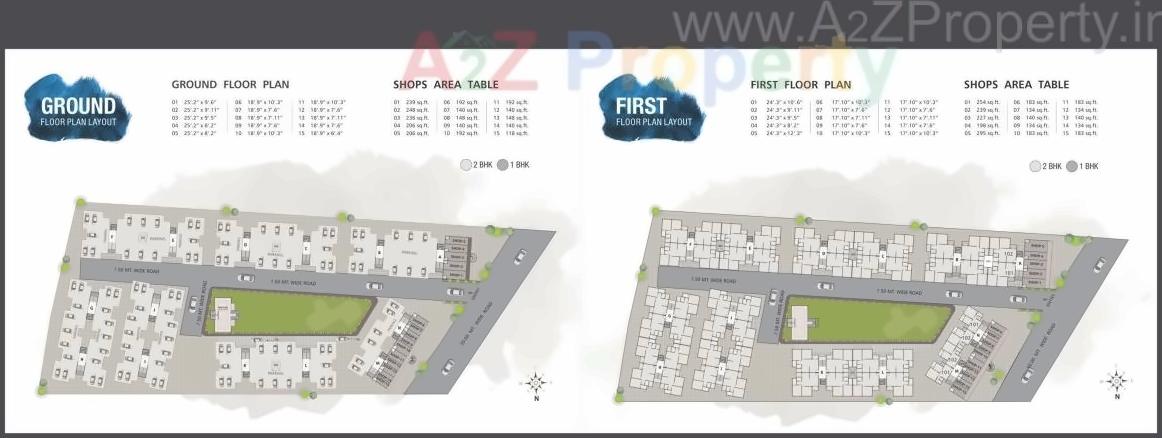Layout of real estate project Dream Aatman Ii located at Vadasar, Vadodara, Gujarat