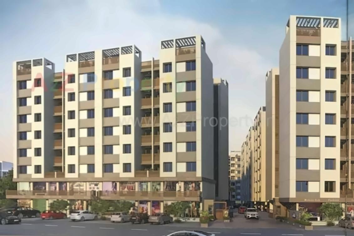 3D Elevation of real estate project Dream Aatman located at Vadsar, Vadodara, Gujarat