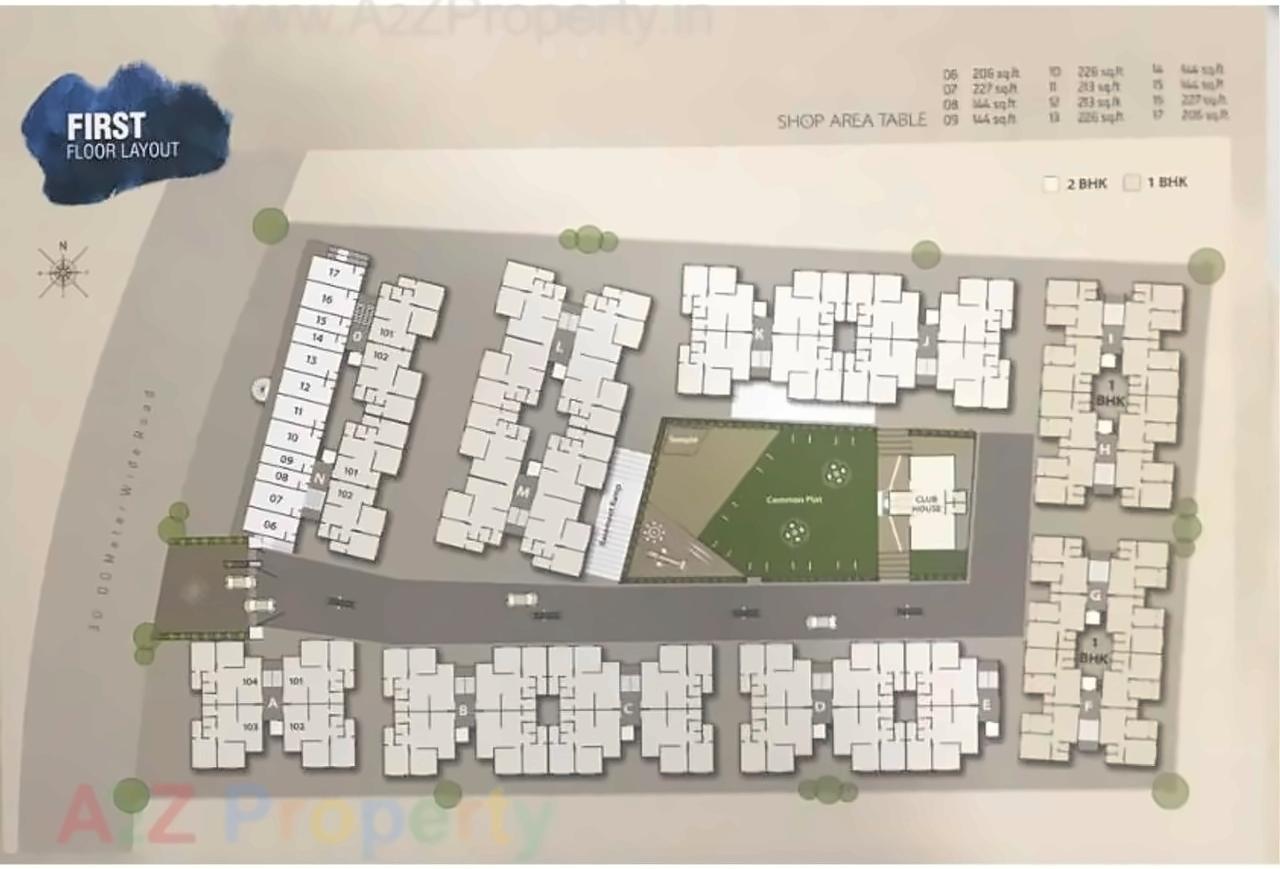 Layout of real estate project Dream Aatman located at Vadsar, Vadodara, Gujarat