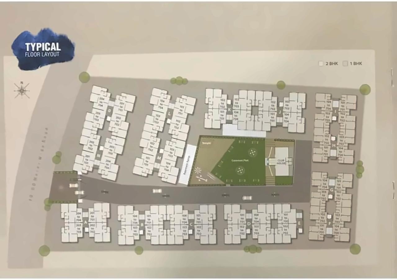 Layout of real estate project Dream Aatman located at Vadsar, Vadodara, Gujarat
