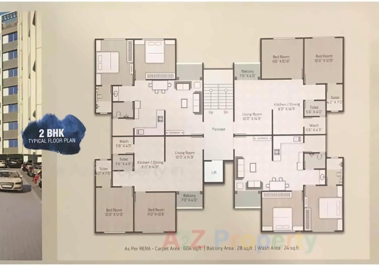 Layout of real estate project Dream Aatman located at Vadsar, Vadodara, Gujarat