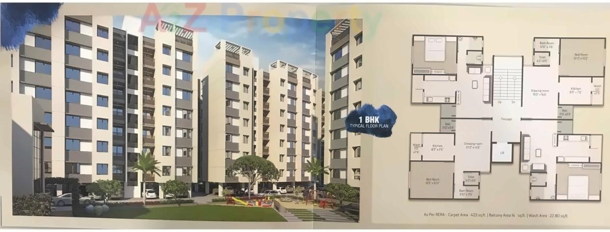 Layout of real estate project Dream Aatman located at Vadsar, Vadodara, Gujarat