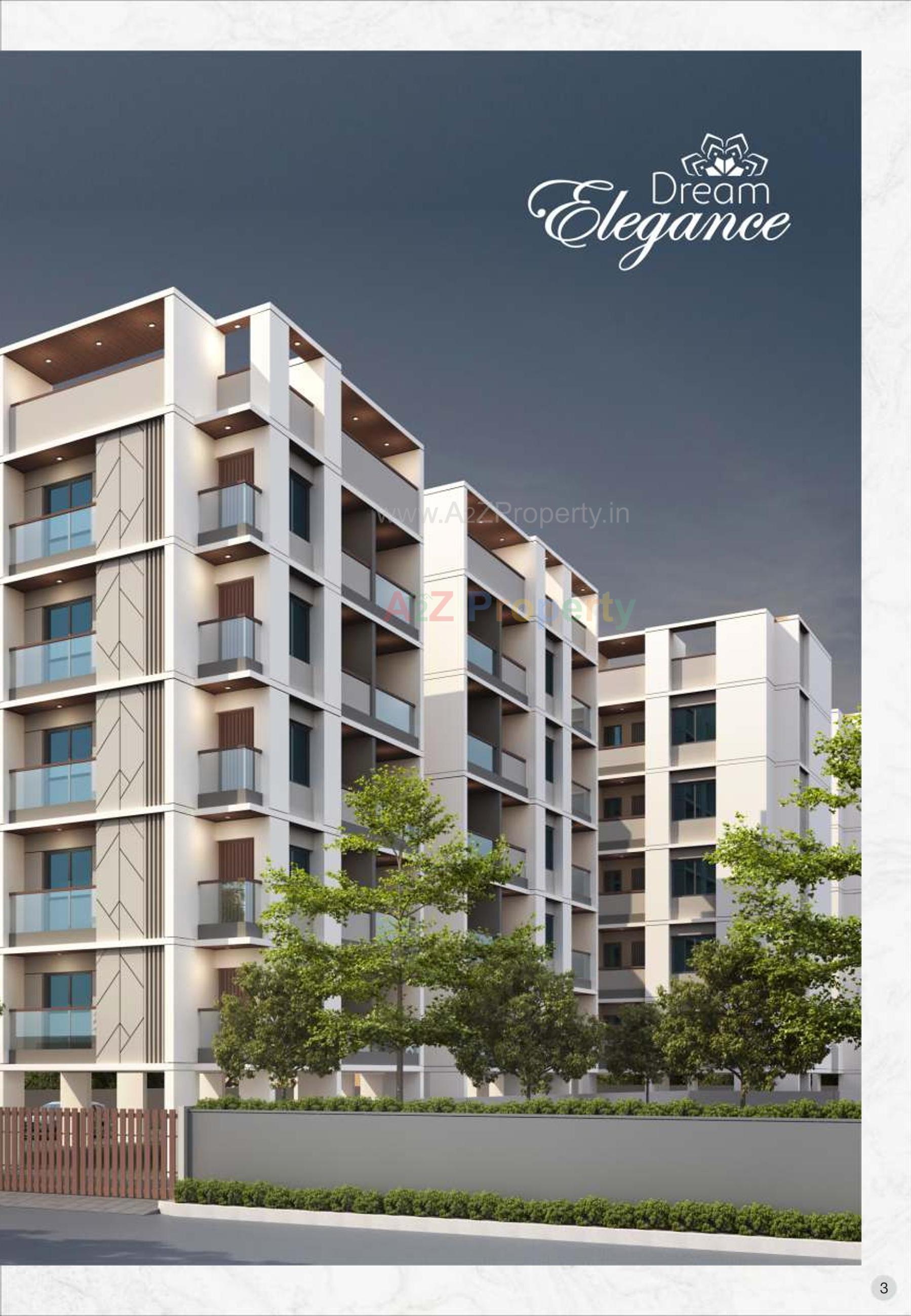 3D Elevation of real estate project Dream Elegance located at Harni, Vadodara, Gujarat