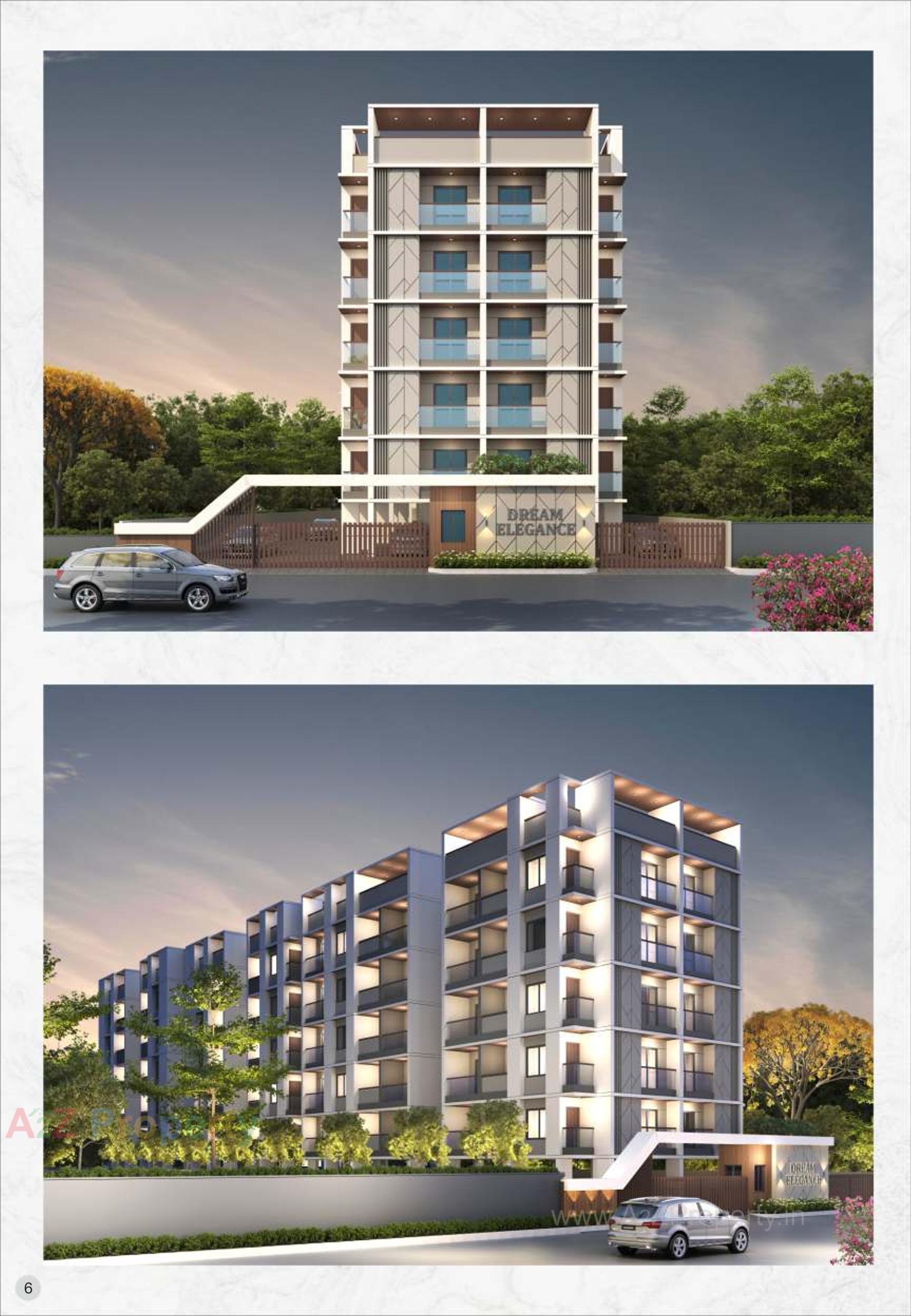 3D Elevation of real estate project Dream Elegance located at Harni, Vadodara, Gujarat