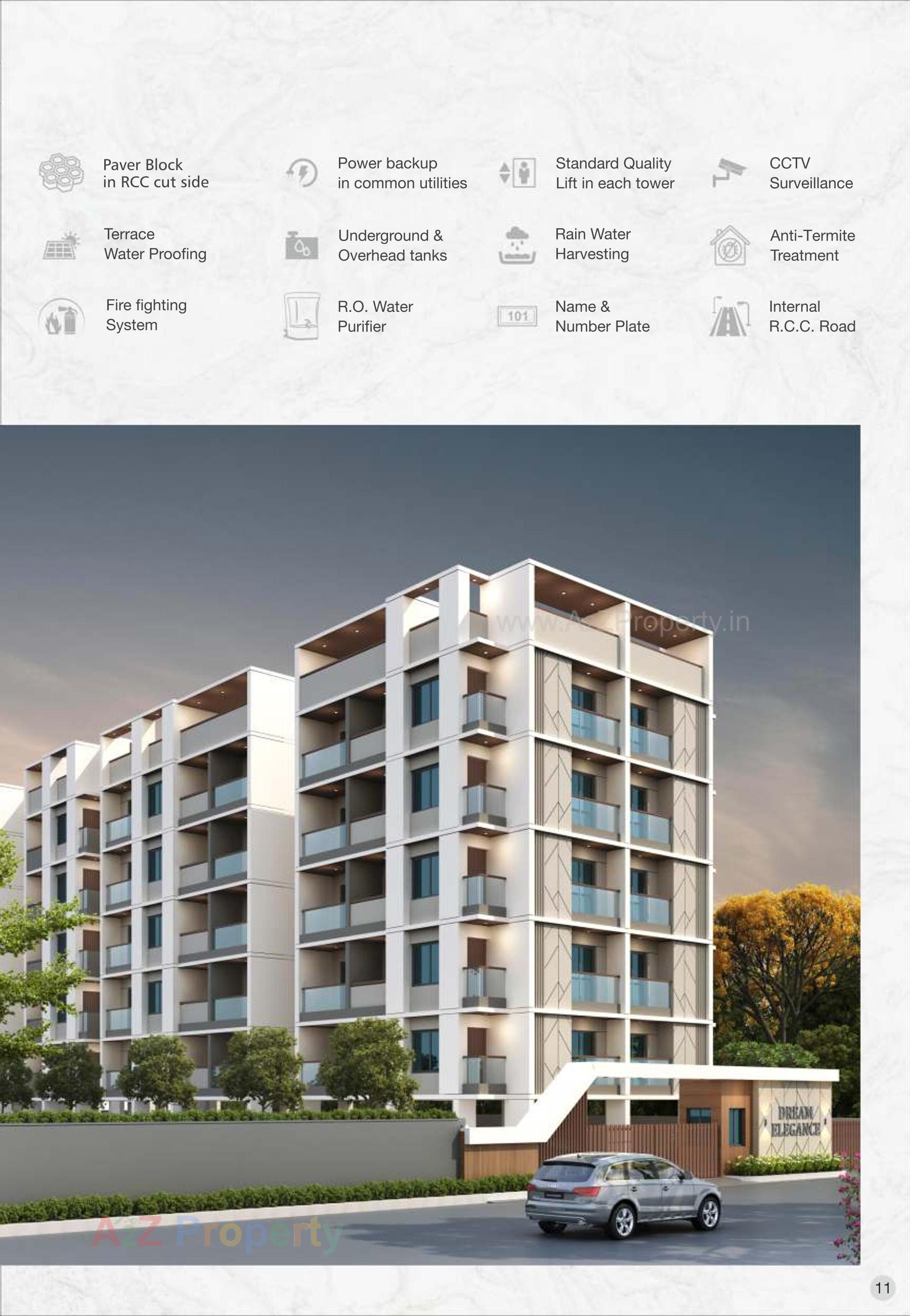 3D Elevation of real estate project Dream Elegance located at Harni, Vadodara, Gujarat