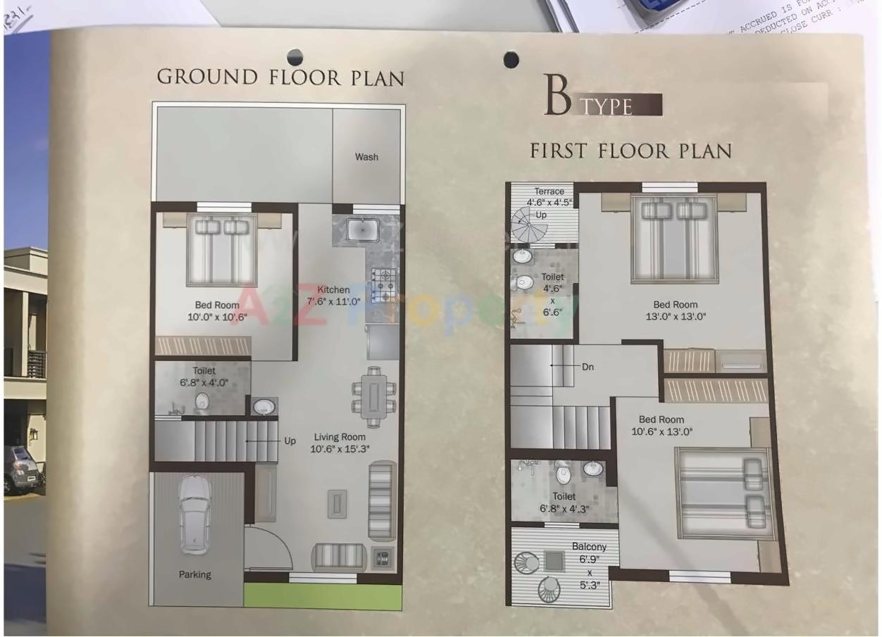 Layout of real estate project Dream Heaven located at Bakrol, Vadodara, Gujarat