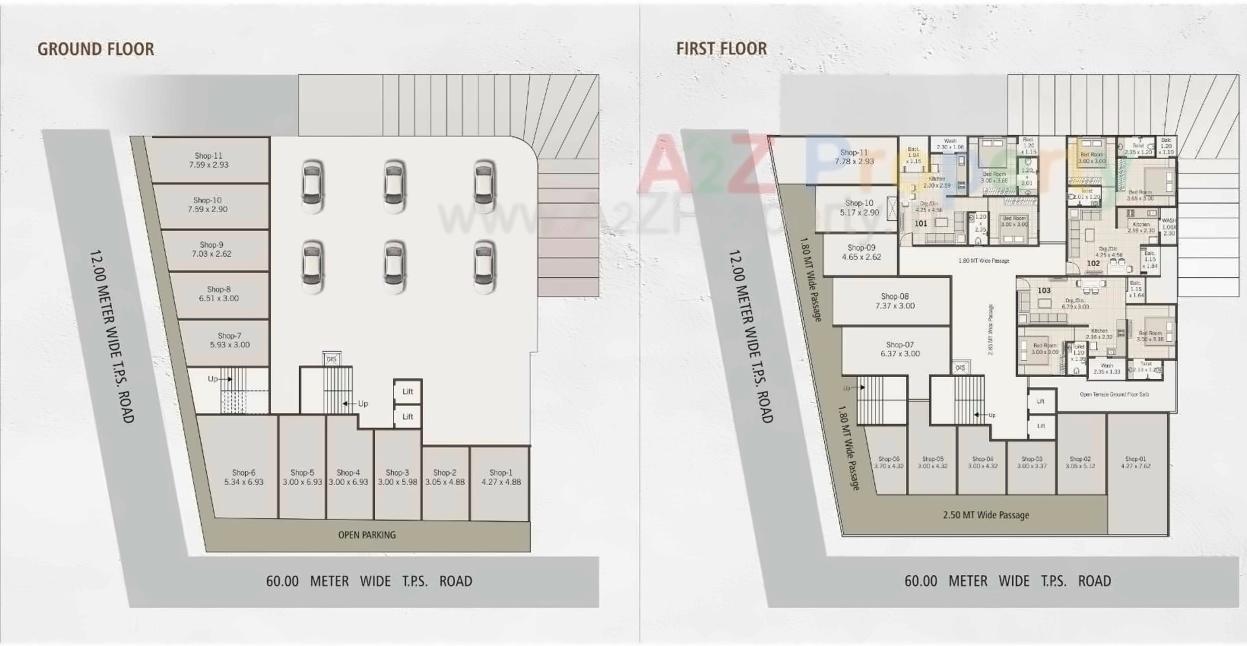 Layout of real estate project Dream Heritage located at Jambuva, Vadodara, Gujarat