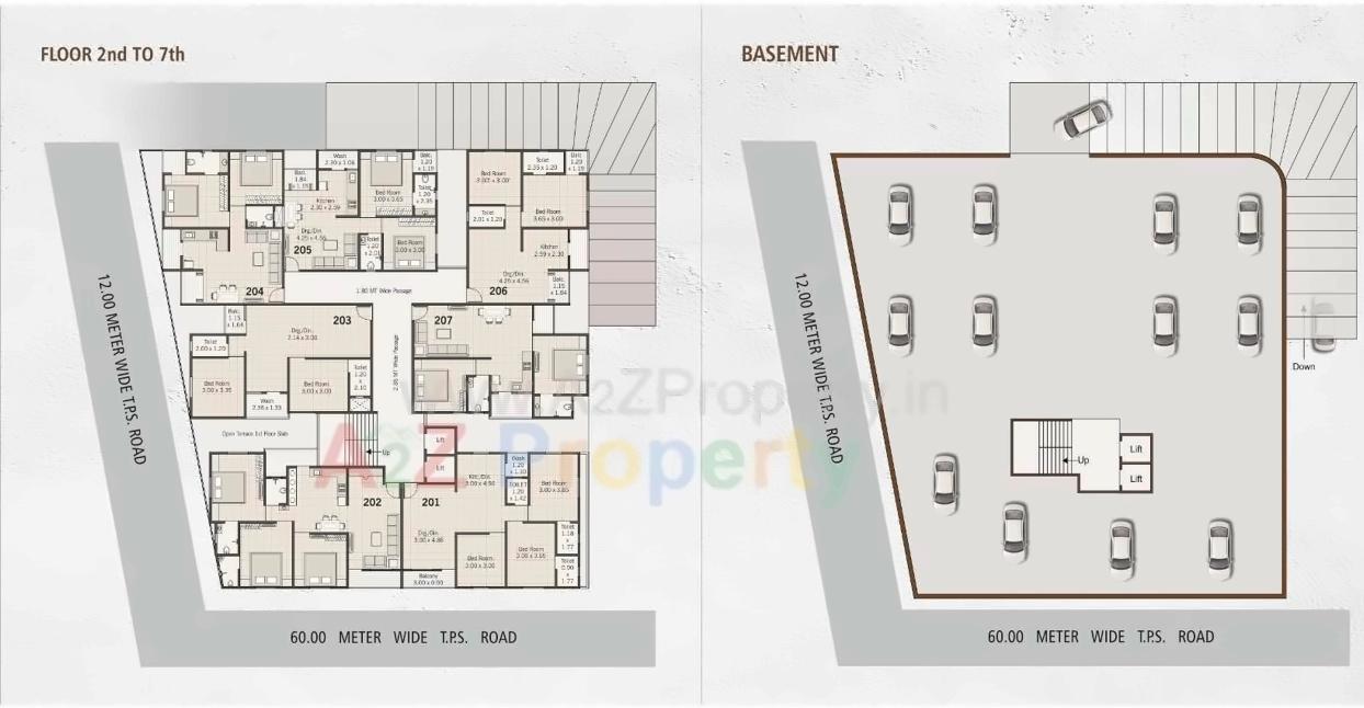 Layout of real estate project Dream Heritage located at Jambuva, Vadodara, Gujarat