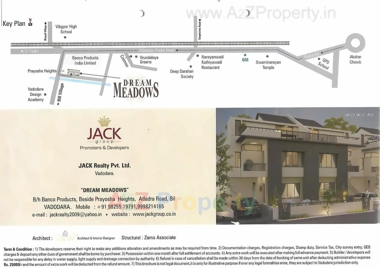  of real estate project Dream Meadows located at Bill, Vadodara, Gujarat