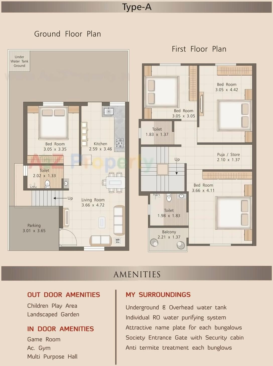 Layout of real estate project Dream Palms located at Kalali, Vadodara, Gujarat