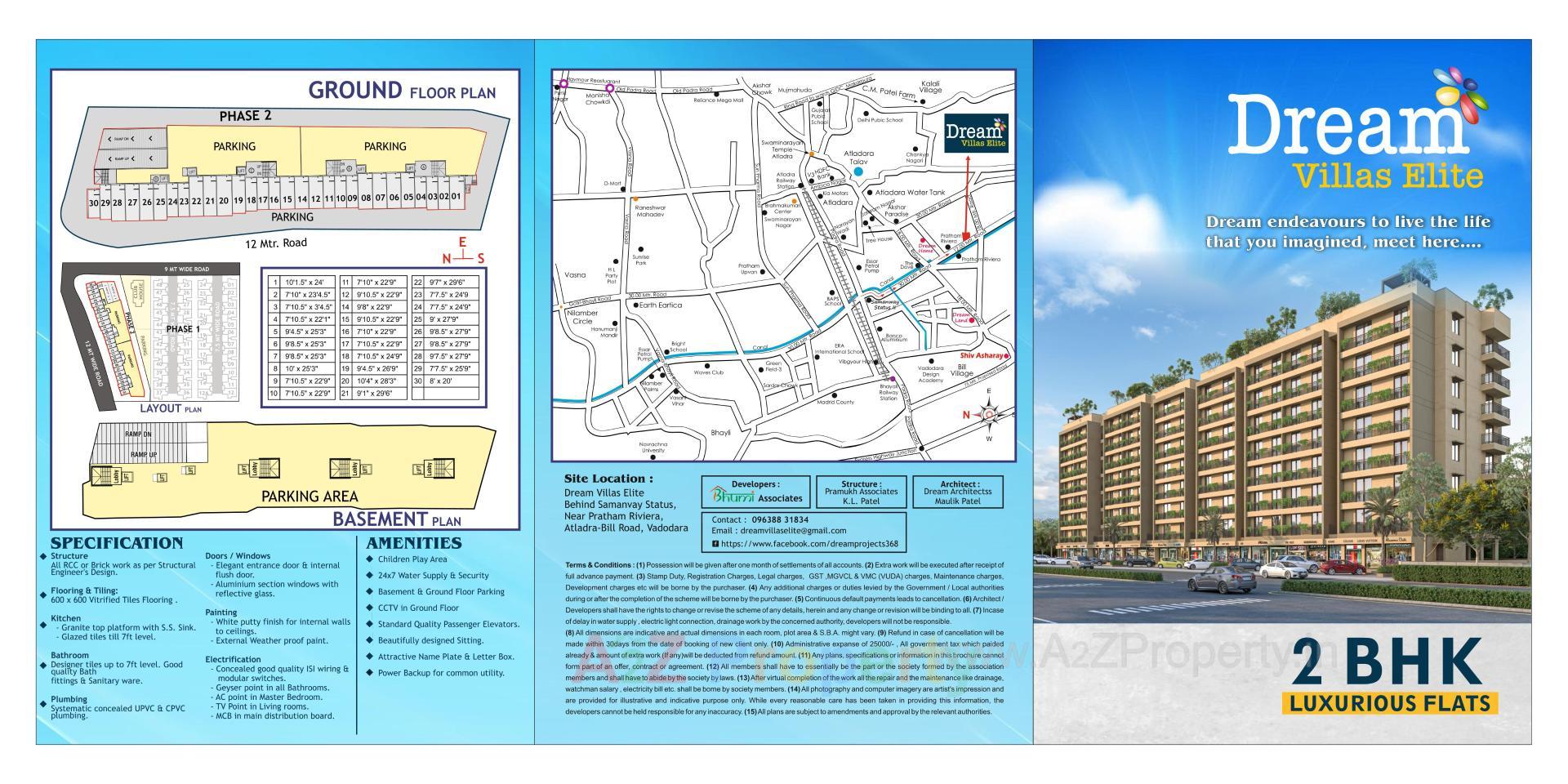  of real estate project Dream Villas Ph (named As Dream Villas Elite) located at Bill, Vadodara, Gujarat