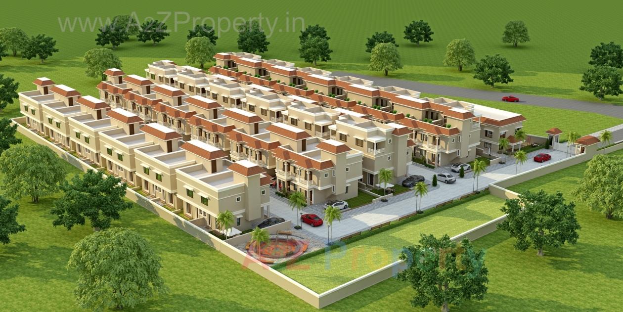 3D Elevation of real estate project Dream Villas located at Bill, Vadodara, Gujarat