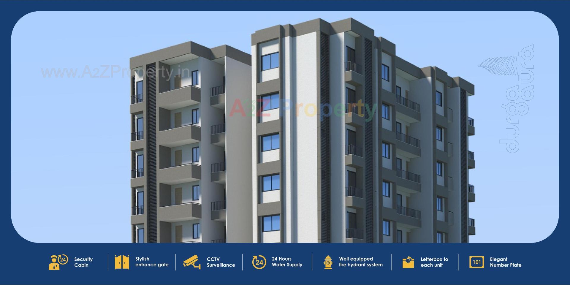 3D Elevation of real estate project Durga Aura located at Vadodara, Vadodara, Gujarat