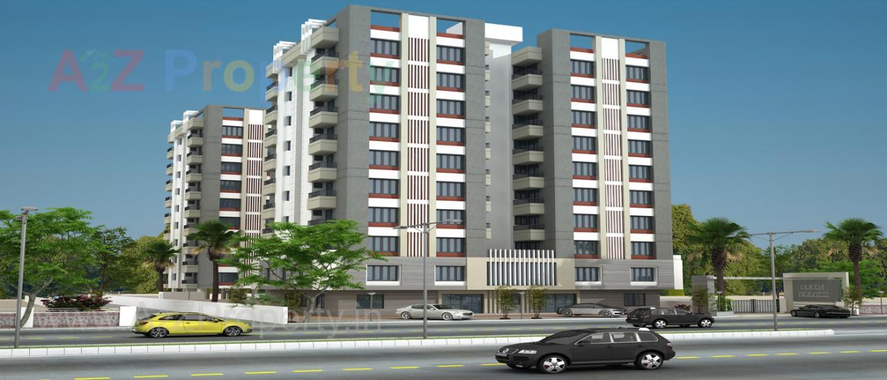 3D Elevation of real estate project Durga Heights For Tower A, Tower located at Manjalpur, Vadodara, Gujarat