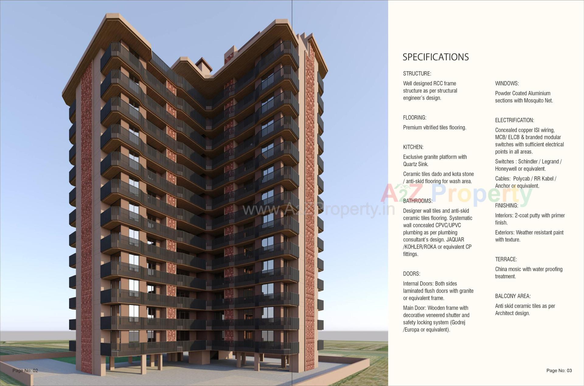  of real estate project Durga Luxuria located at Bhayli, Vadodara, Gujarat