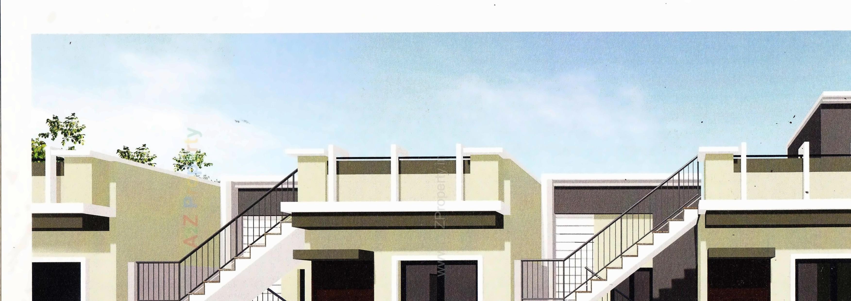 3D Elevation of real estate project Dwarkadham Society located at Vadodara, Vadodara, Gujarat