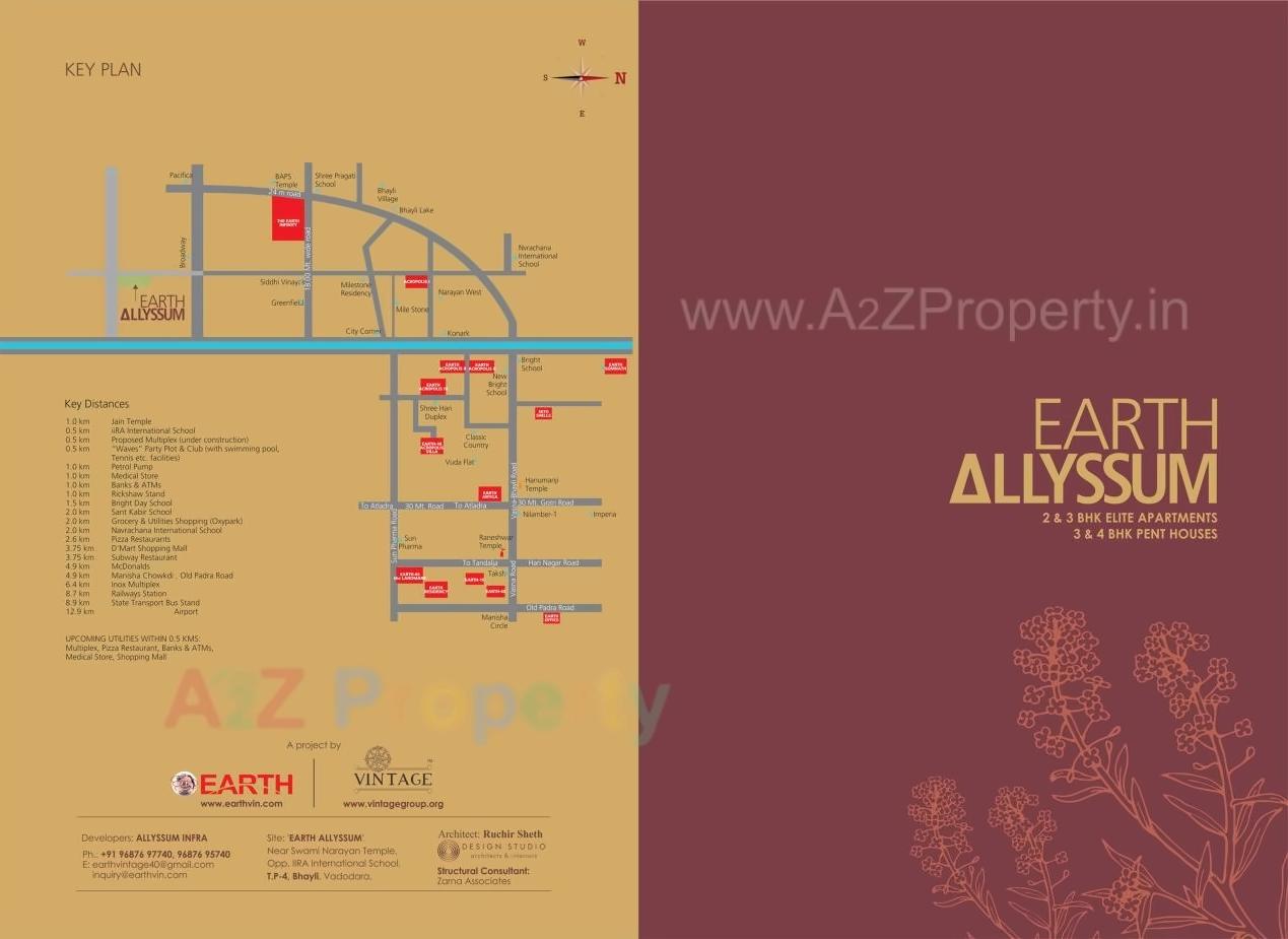  of real estate project Earth Allyssum located at Bhayli, Vadodara, Gujarat