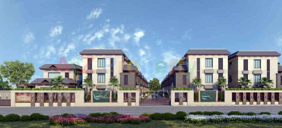 3D Elevation of real estate project Earth Arise located at Vemali, Vadodara, Gujarat