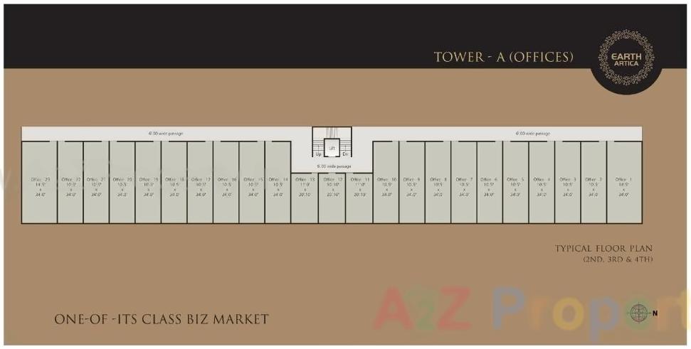 Layout of real estate project Earth Artica (tower  A,b,c,i,j,k,l,m) located at Tandalaja, Vadodara, Gujarat