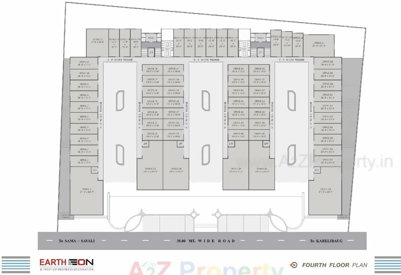 Layout of real estate project Earth Eon located at Sama, Vadodara, Gujarat